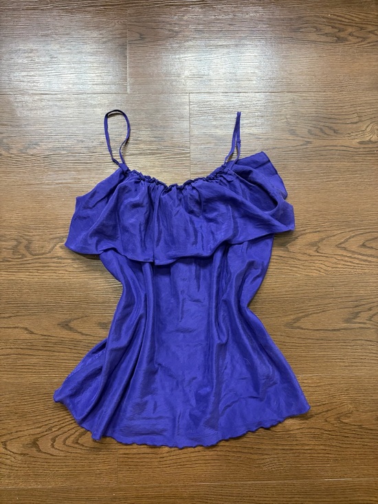 GAP Tops - GAP Purple Ruffle-Trim Camisole
